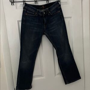 7 For All Mankind Dark Indigo Straight Leg Jeans